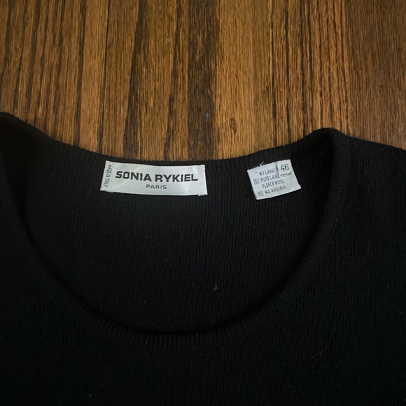 Sonia Rykiel Wool and Angora Sweater Black - Picture 2 of 5